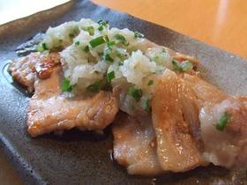 ヘルシー♪豚ロースのソテーおろしダレかけ